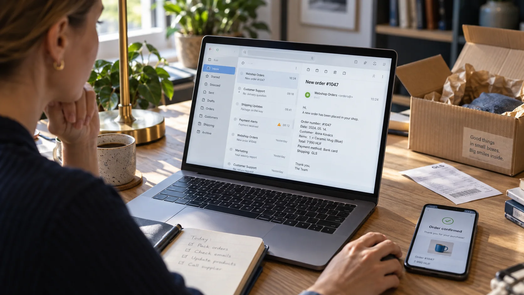 Webshopos levelek kézbesítésének ellenőrzése