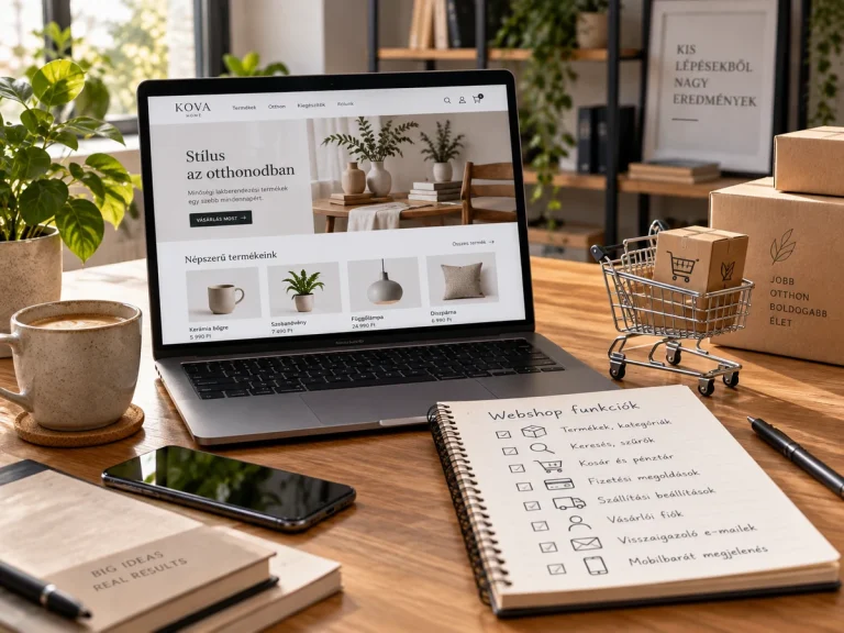 A webshop indításához szükséges legfontosabb funkciók